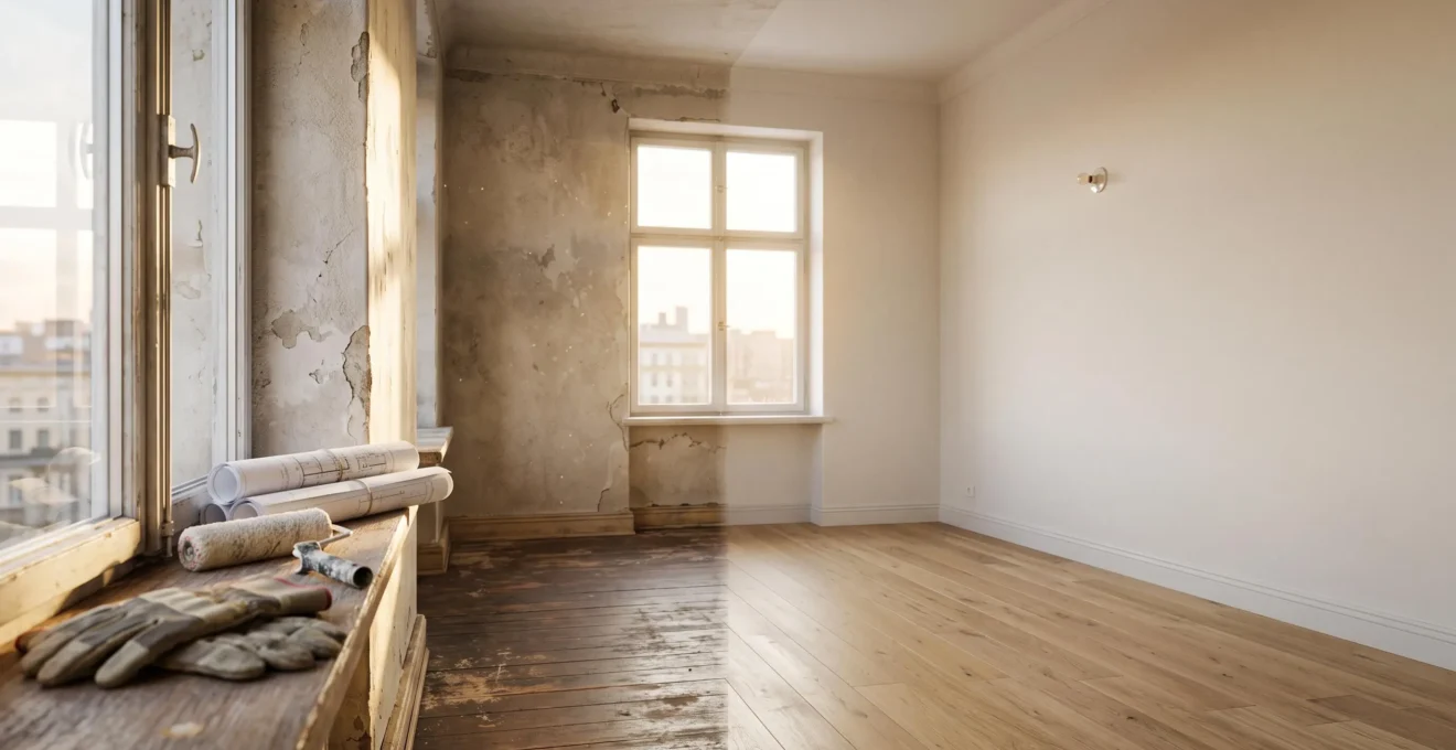 Rénovation intérieure d'un appartement locatif symbolisant l'optimisation fiscale par les travaux